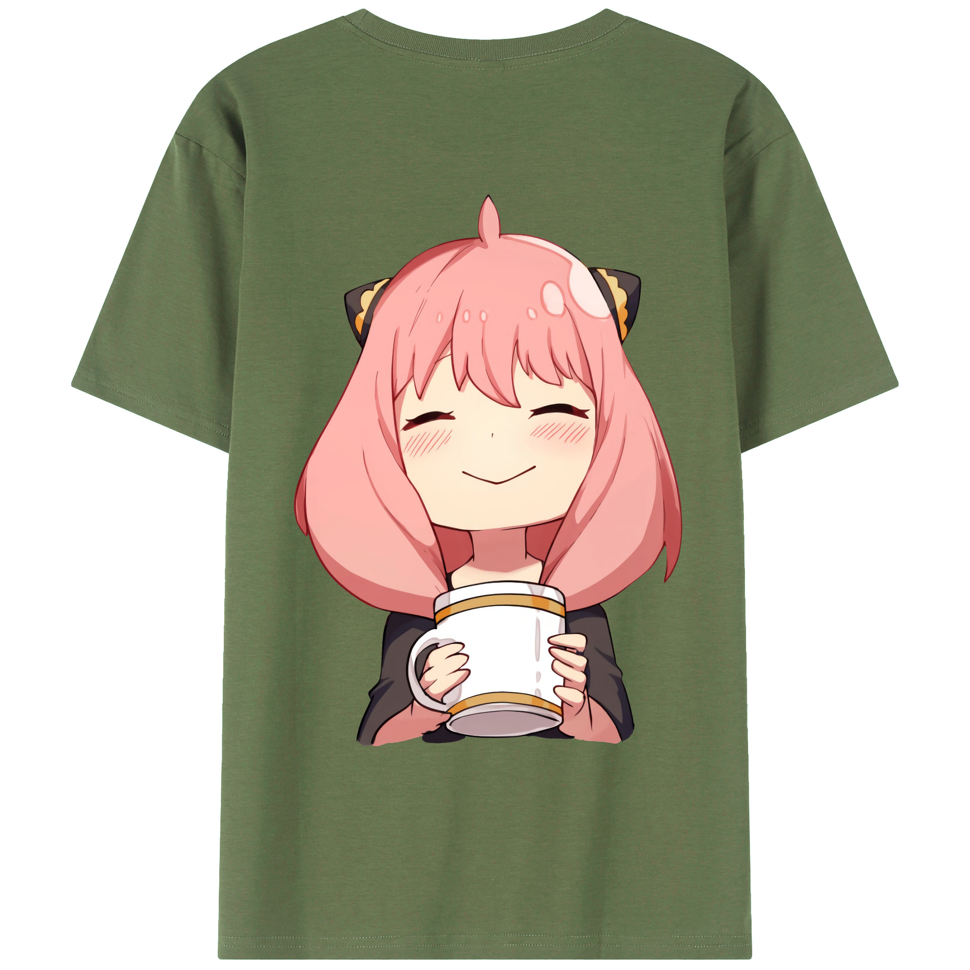 （画像用） SPY×FAMILY间谍家家酒 綿100％ メンズ半袖Tシャツ（バックプリント） 通気性